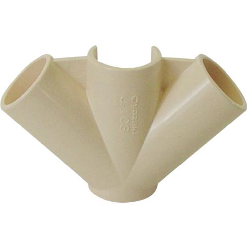 YAZAKI 矢崎化工 イレクタープラスチックジョイント J-108 S すじかい用 Φ28用, アイボリー, J-108 S