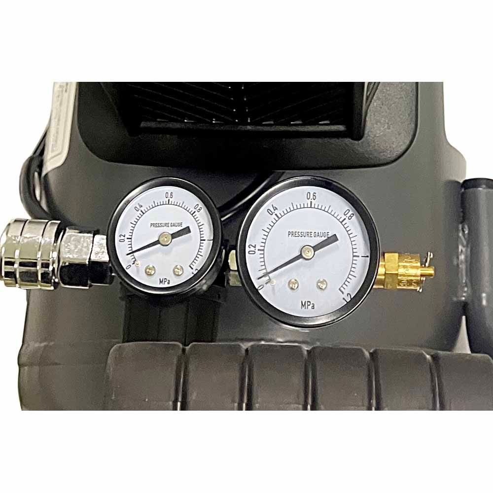 WIZ'A ウィザ オイルレスエアーコンプレッサー 24L OF-1524W, ブラック, 24L