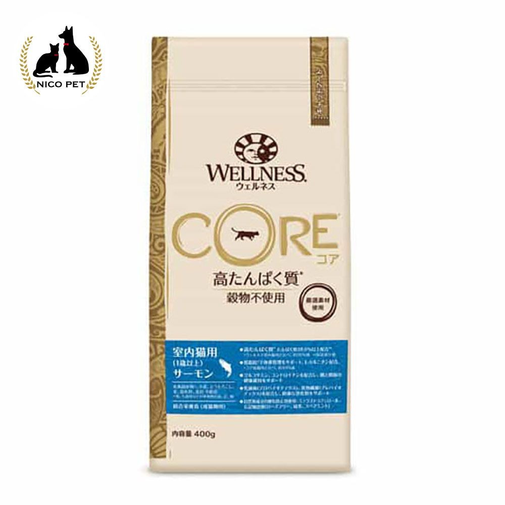 ウェルネスコア 室内猫用 サーモン 400g, 室内猫用, 400g