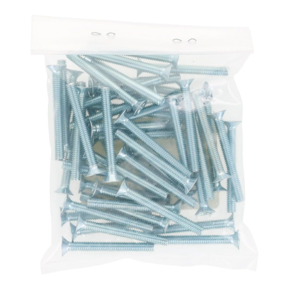 ユニクロ　小ねじ　皿　Ｍ４&times;３５　５０個入り, 小ねじ, M4&times;35