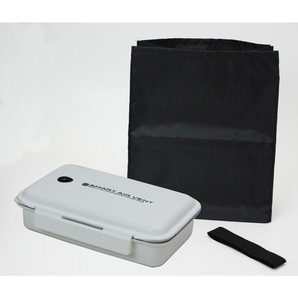 岩崎工業　パッキン溝の無い洗いやすい弁当箱1段ホワイト, ホワイト, 1段