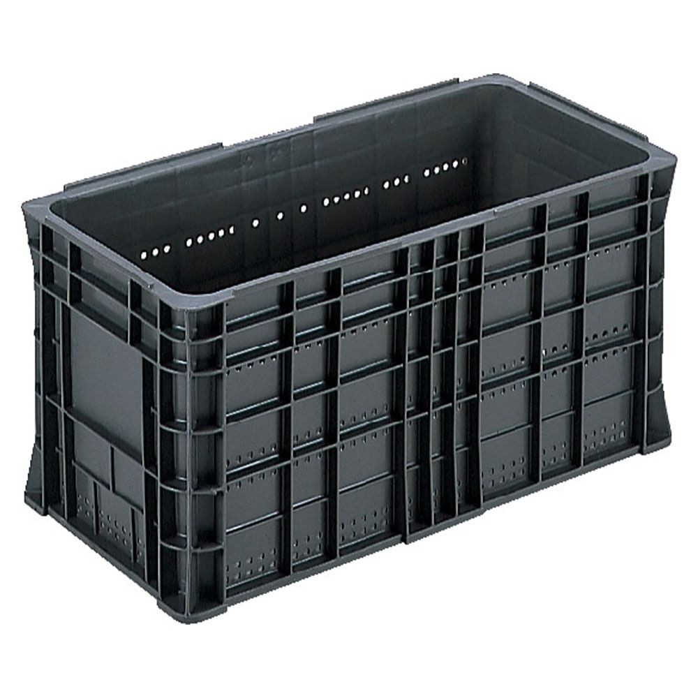 サンコー サンテナー B#60F-1 グレー 105403-00 ×6個セット【メーカー直送・代引不可】【法人限定】, グレー, 6P