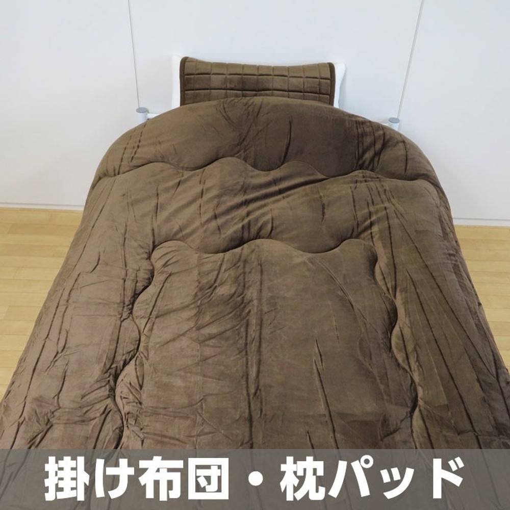 もちもち感覚　風合いの良い　枕パッド, ベージュ, 約47Ｘ58cm