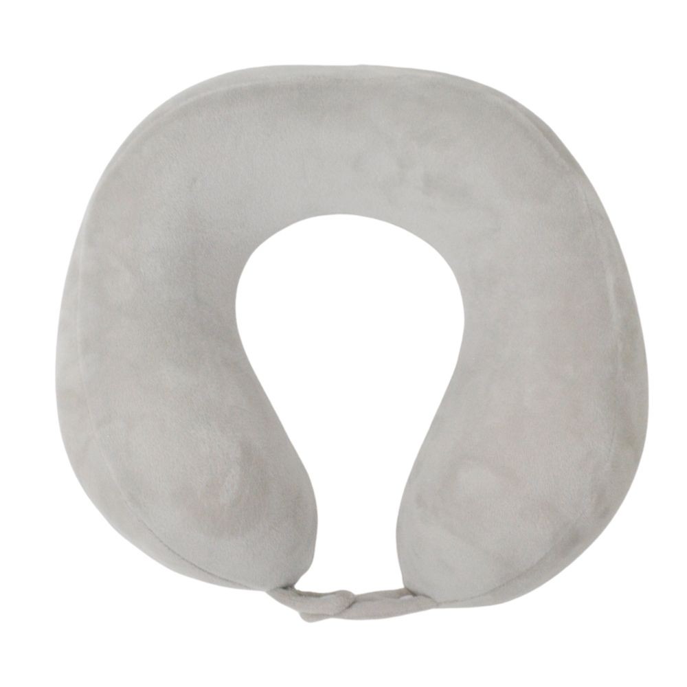 WIZ'A ウイザ　低反発ネックピロー, グレー, 約25&times;24cm