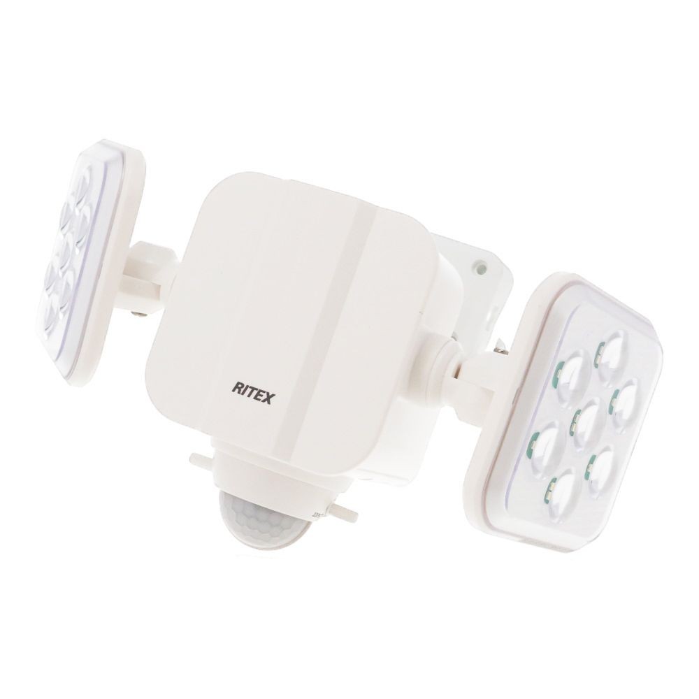 ５Ｗ×２灯　フリーアーム式LED乾電池センサーライト　ＬＤー２７０, 白, LD-270