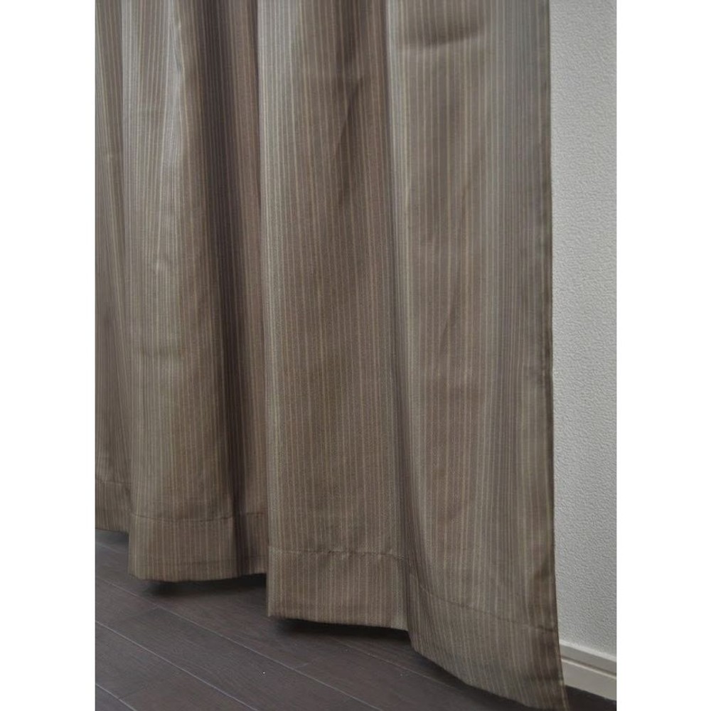 遮光性２重カーテン　ノエル　ブラウン, ブラウン, 100&times;135cm