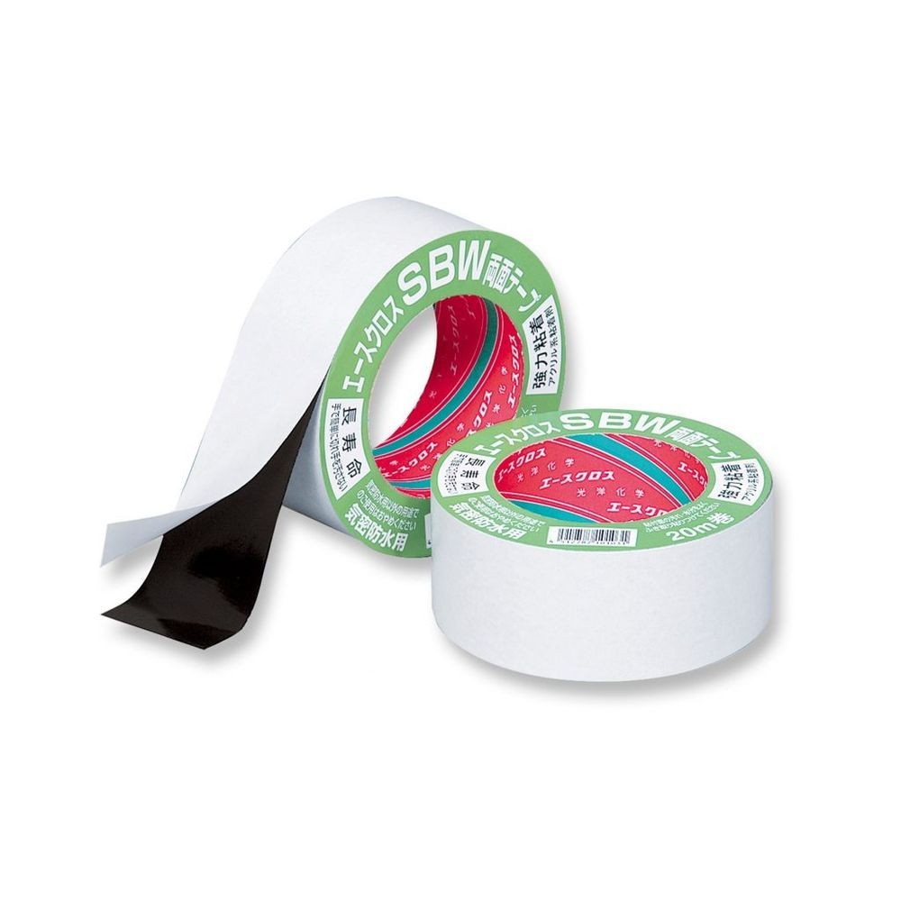 光洋化学 エースクロス ＳＢＷ 黒 50mmx20M, 黒, 幅50mm&times;20m