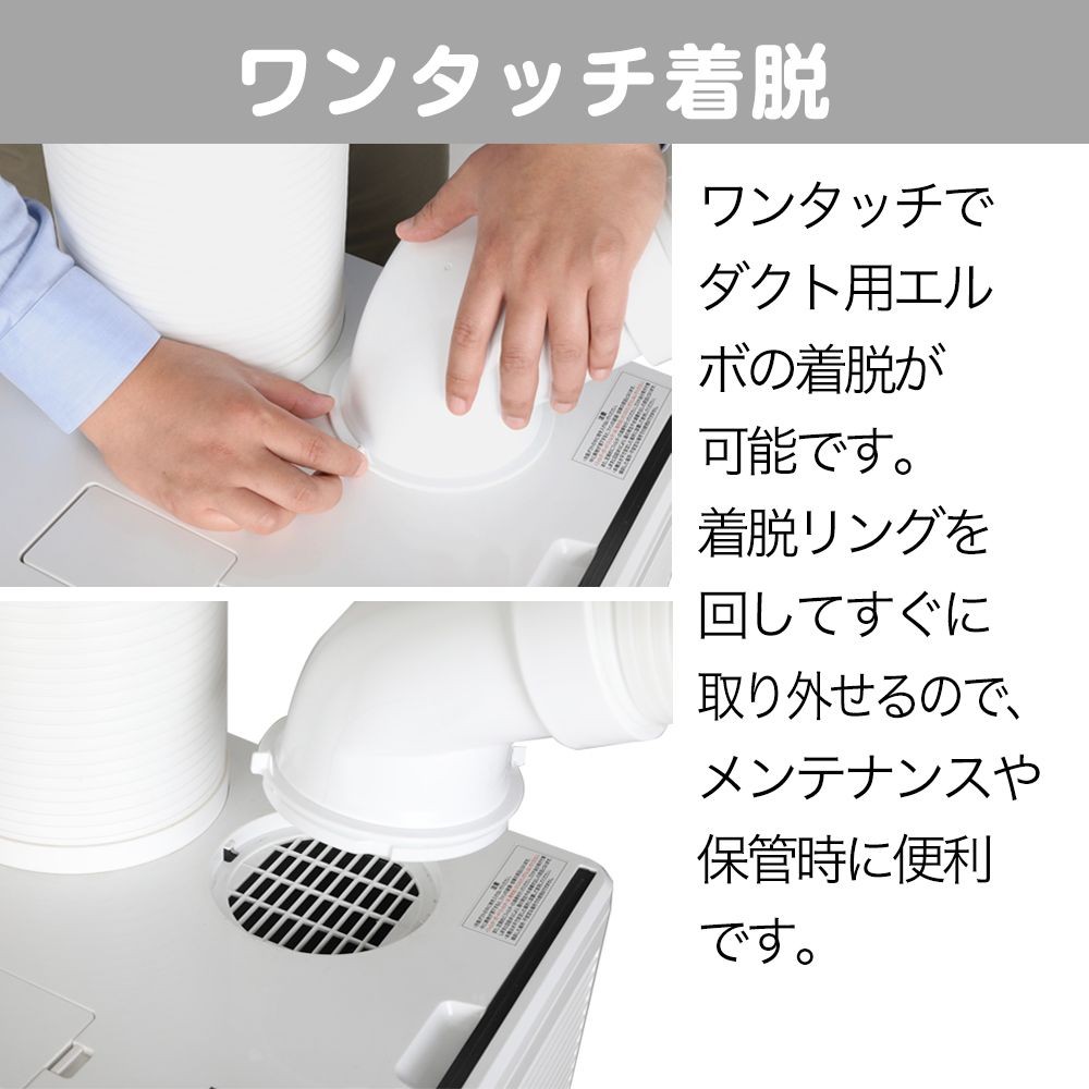 スポットクーラー 業務用 ツインダクト式 2.2kW GWY-22/25(ATH), ホワイト, GWY-22/25(ATH)