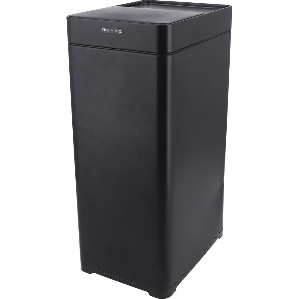 不二貿易 除菌消臭センサーダストボックス　４５Ｌ　ＢＫ【メーカー直送・代引不可】, ブラック, 幅250mm&times;奥行340mm&times;高さ610mm
