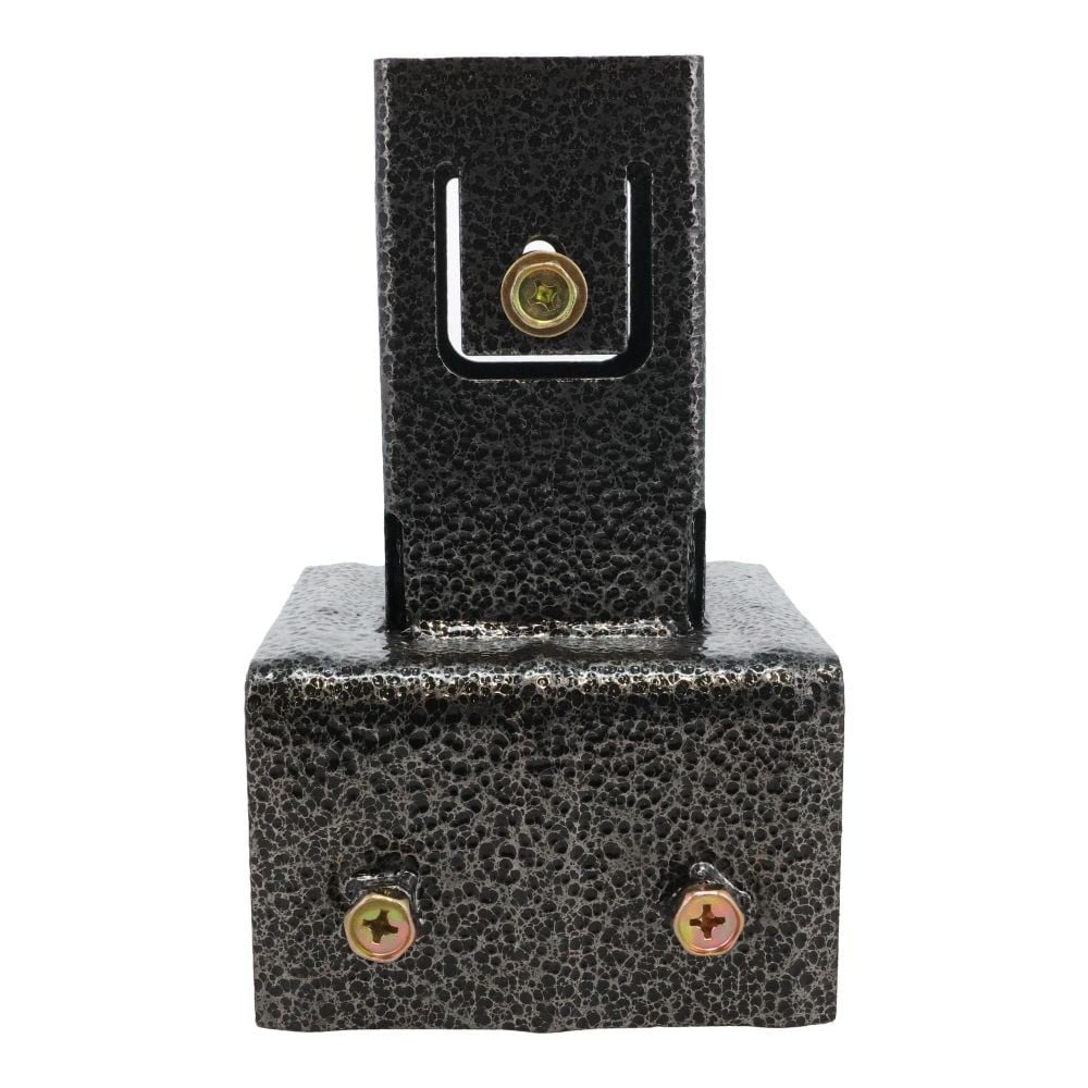 ラティス用柱固定金具　１０ｃｍブロック用, ブラック, 10cmブロック用