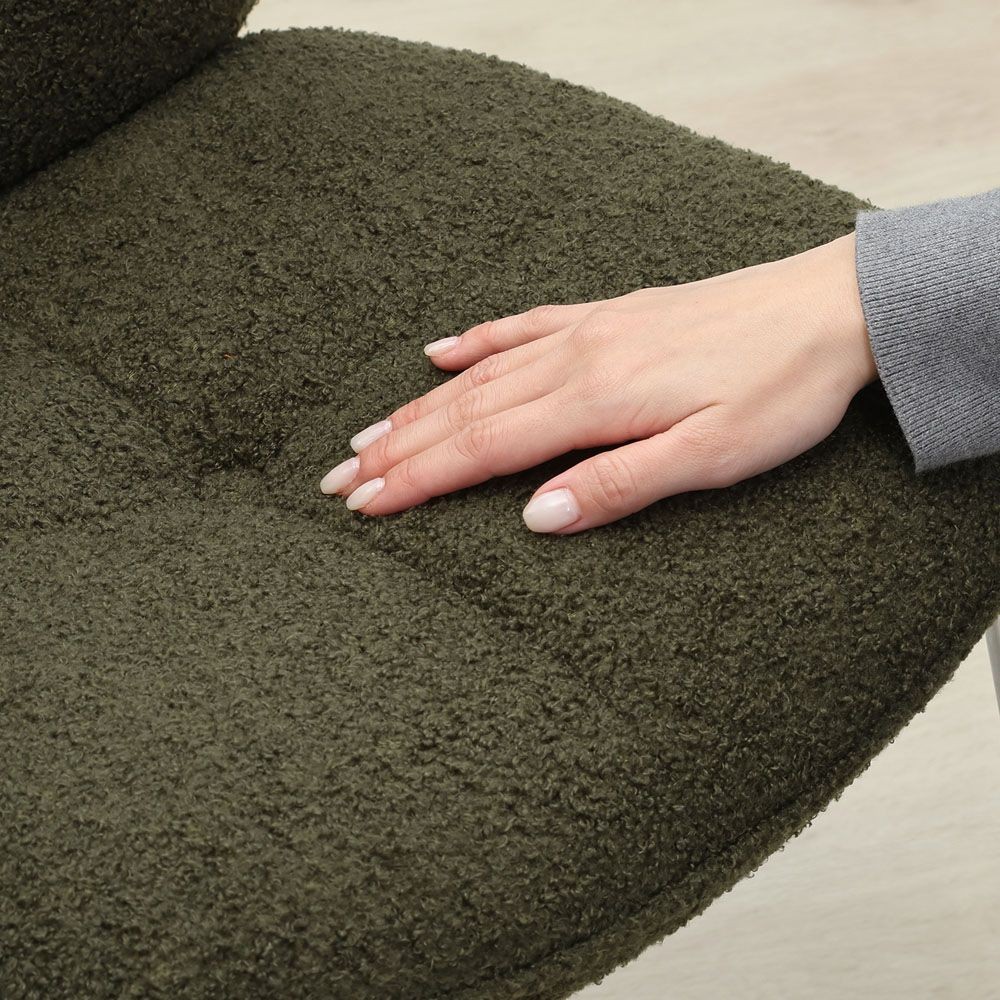 不二貿易 ダイニングチェア　ルル　ＫＨ【メーカー直送・代引不可】, カーキ, 幅550mm&times;奥行600mm&times;高さ810mm