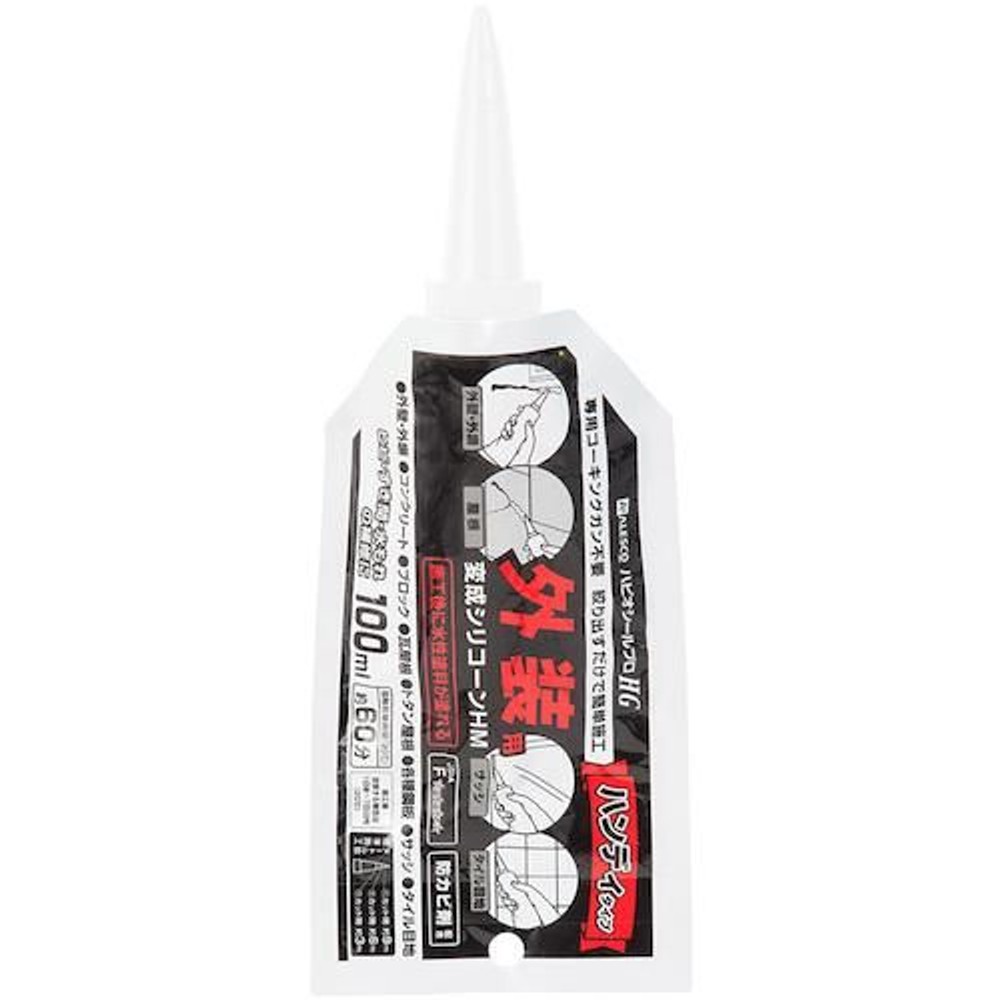 建築・内装用補修剤 変成シリコーンＨＭ アルミパウチ 100ml, ホワイト, 100ml