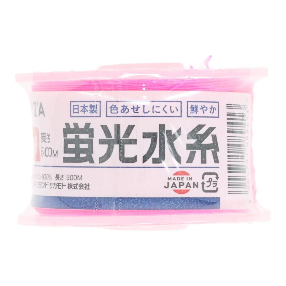 ウイザ WIZ'A 　リール式水糸　細　５００Ｍ, ピンク, 500m