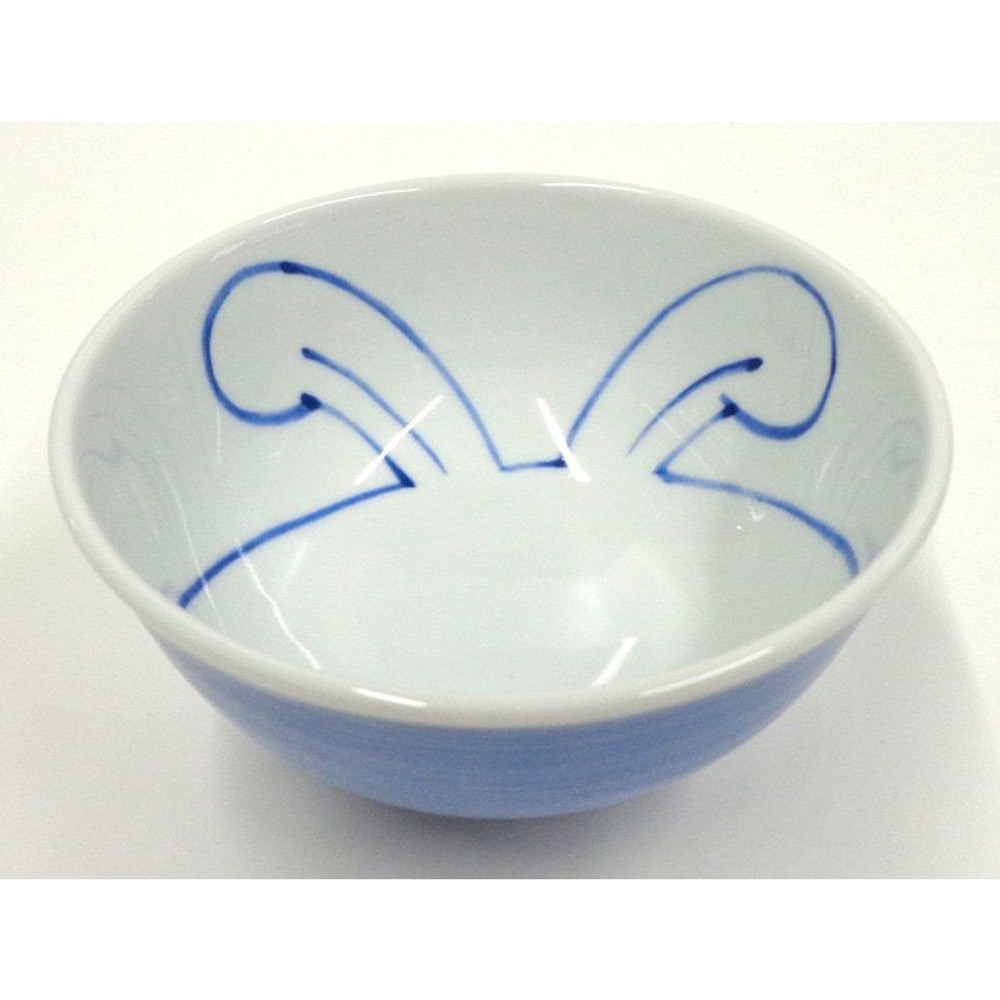 軽量飯碗　内絵うさぎ, 赤, その他サイズ１