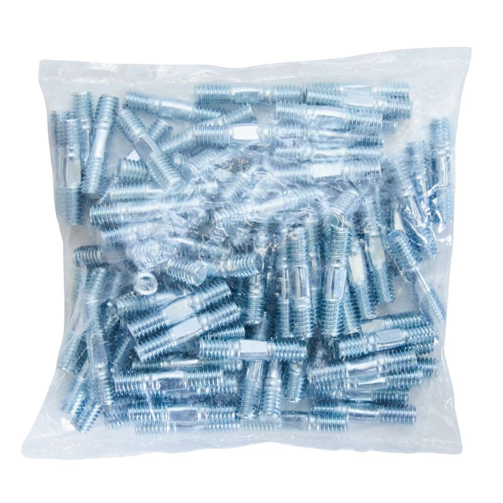 合板用軸足　12&times;8　100個入, シルバー, 100個入り