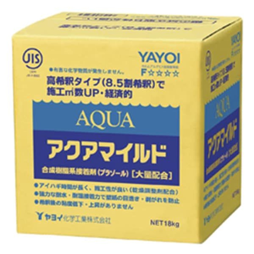 ヤヨイ化学 アクアマイルド 18kg, 壁紙施工用接着剤, 18kg