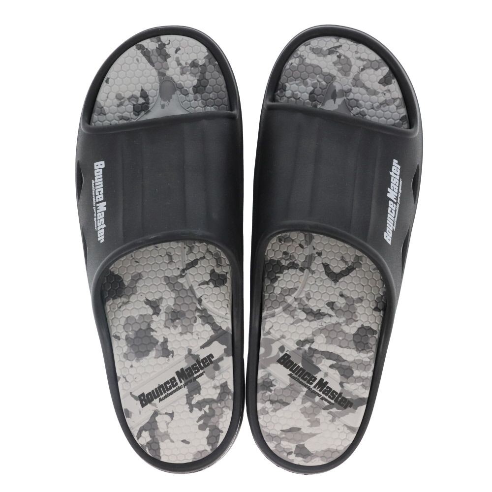 紳士　ＢＭ防滑高弾力　シャワーサンダル　ＢＫＧＹ　ＬＬ, ブラック&times;グレー, LLサイズ
