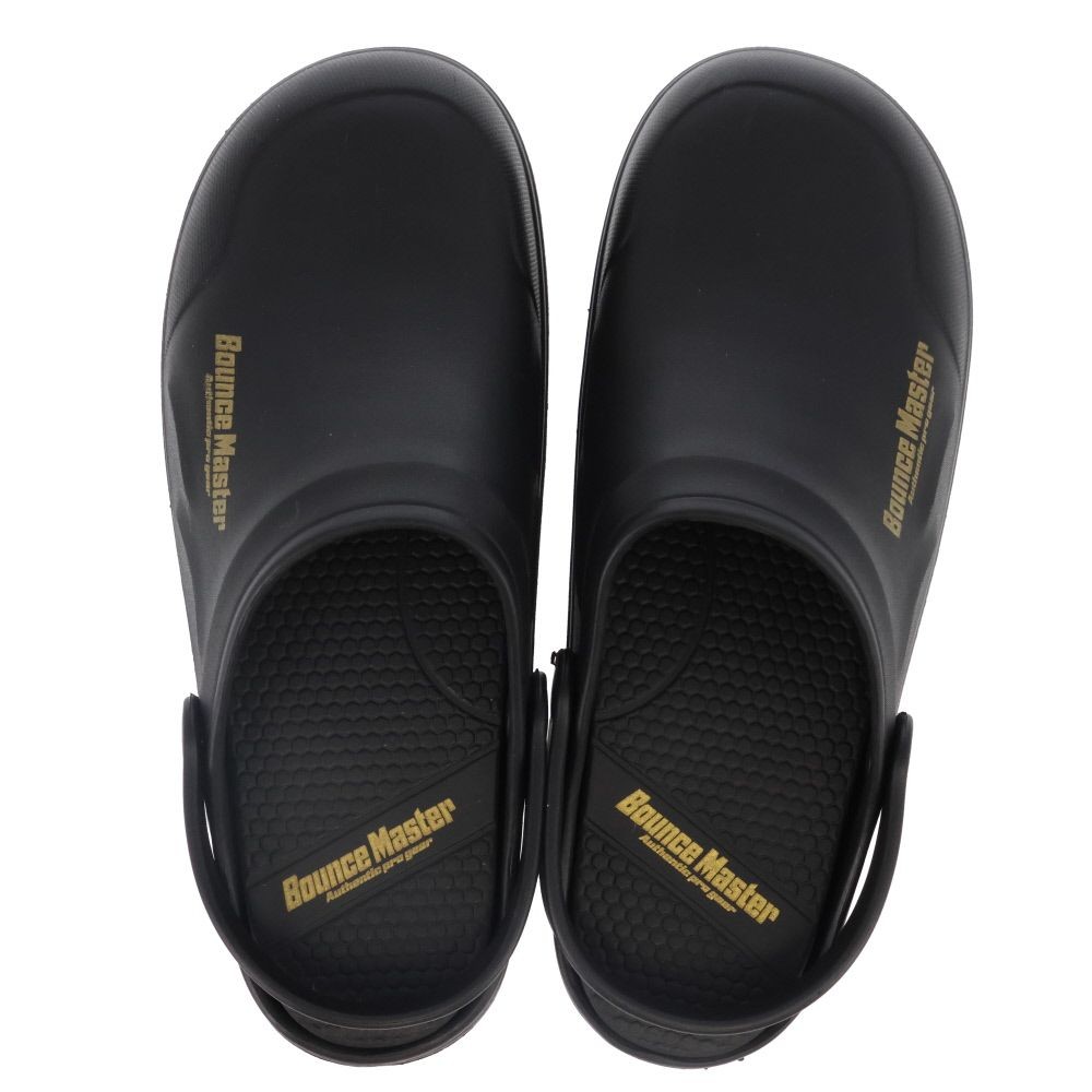 紳士　ＢＭ防滑高弾力　タウンサンダル　ＢＫＧＤ　ＬＬ, ブラック&times;ゴールド, LLサイズ