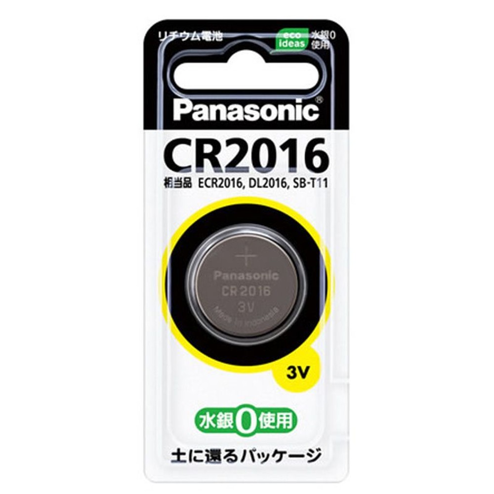 ＰＡ　リチウム電池　ＣＲ2016Ｐ, 3V, 1個入り
