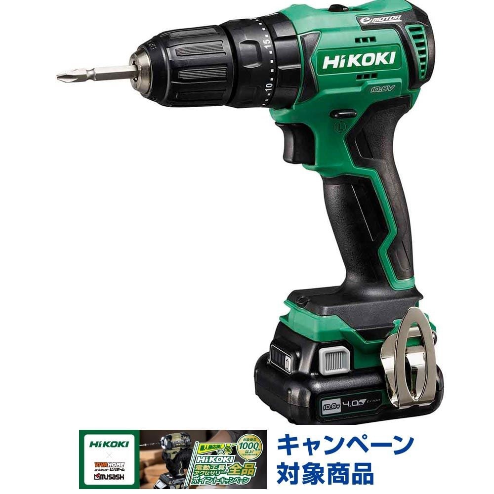 ハイコーキ　HiKOKI 10．8Ｖ振動ドライバドリル DV12DD (2LS), グリーン, DV12DD (2LS)