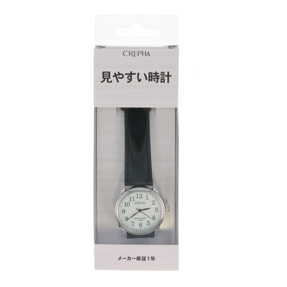 クレファー　ウォッチ, ブラック, メンズ