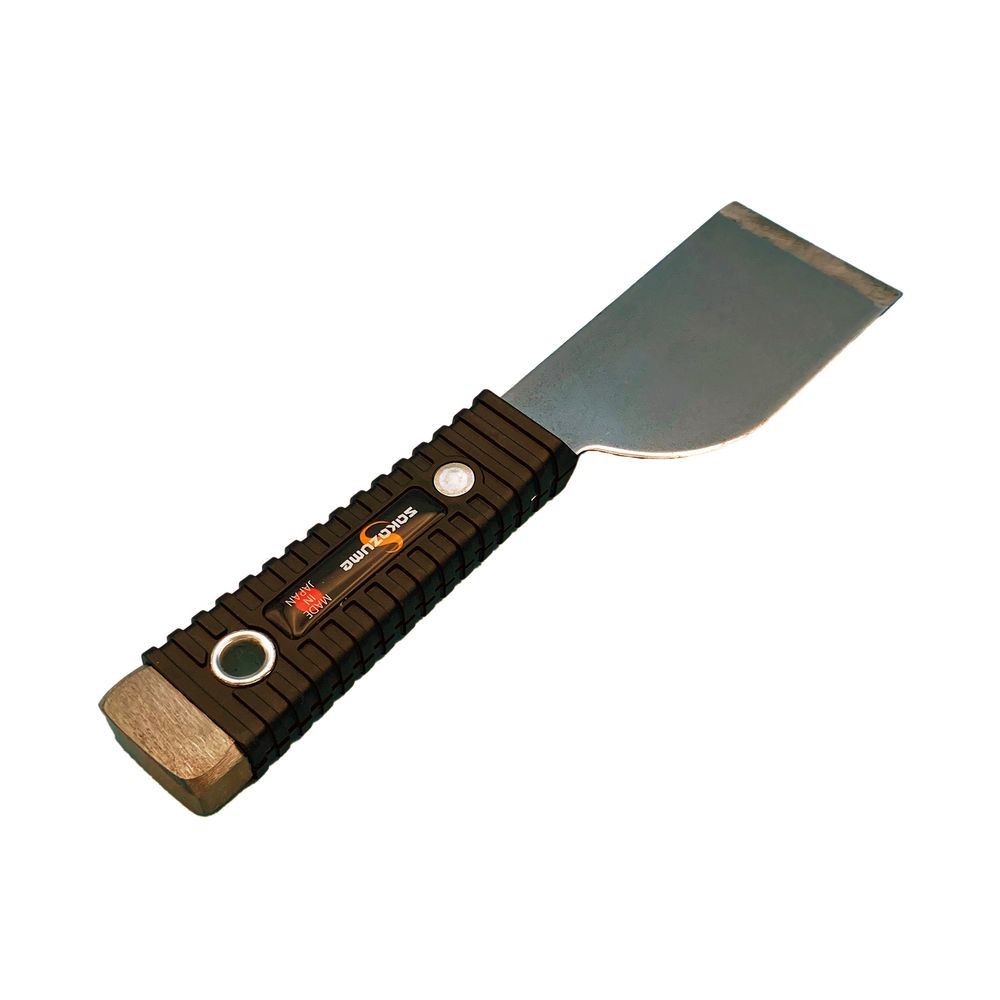 坂爪製作所（SAKAZUME） 貫通皮スキ　樹脂グリップ　直刃４５ｍｍ 4122, 黒, 45mm