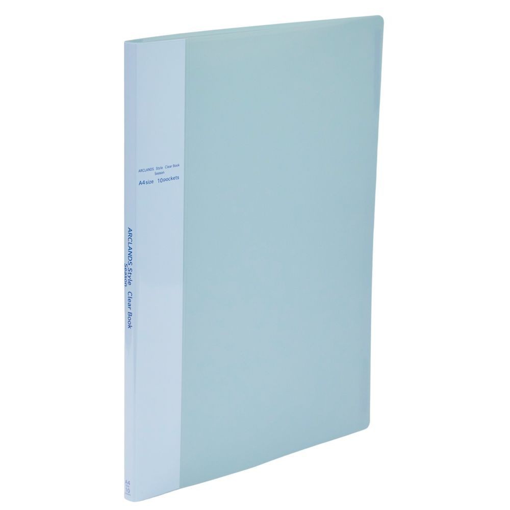 ウィザ WIZ'A ＳクリアブックＡ4サイズ 10ポケット, ブルー, 10ポケット