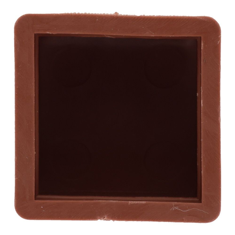 イス脚キャップ　角　茶, 茶(21), 21mm