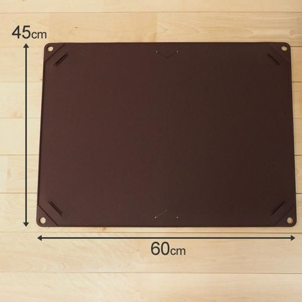 ハリオ シリコン製ペットトレー ワンコトイレマット ワイド, ショコラブラウン, 60&times;45cm