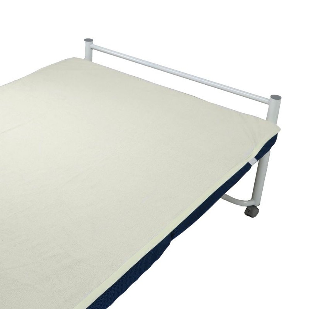 綿100％パイル洗える防水シーツ　イエロー, アイボリー, ７０×１００ＣＭ