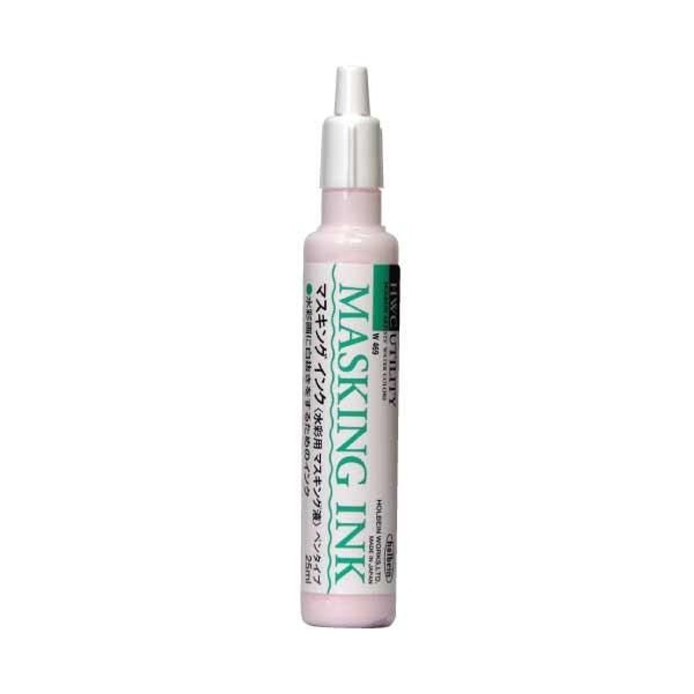 ホルベイン 水彩メディウム W469 25ml マスキングインク ペンタイプ 3469, マスキングインク ペンタイプ, 25ml