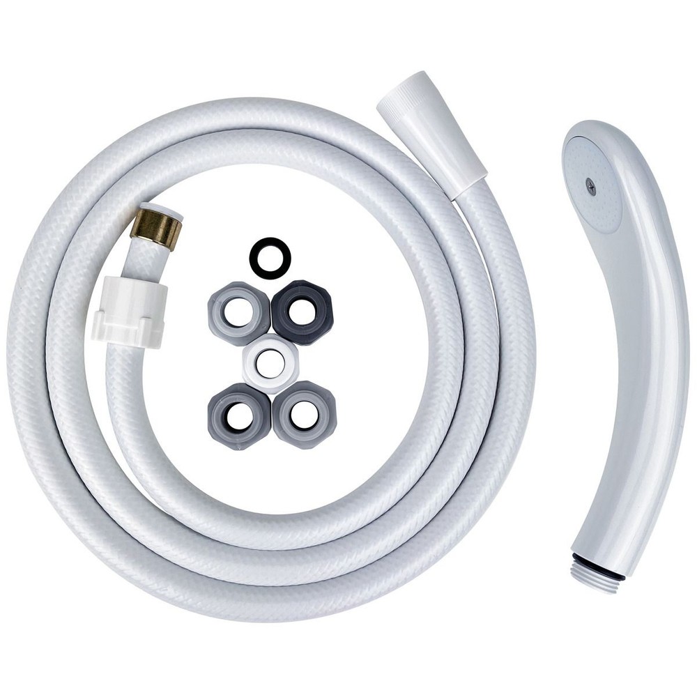 節水シャワーセット  約1．6ｍ  ホワイト色, ホワイト, 1.6m