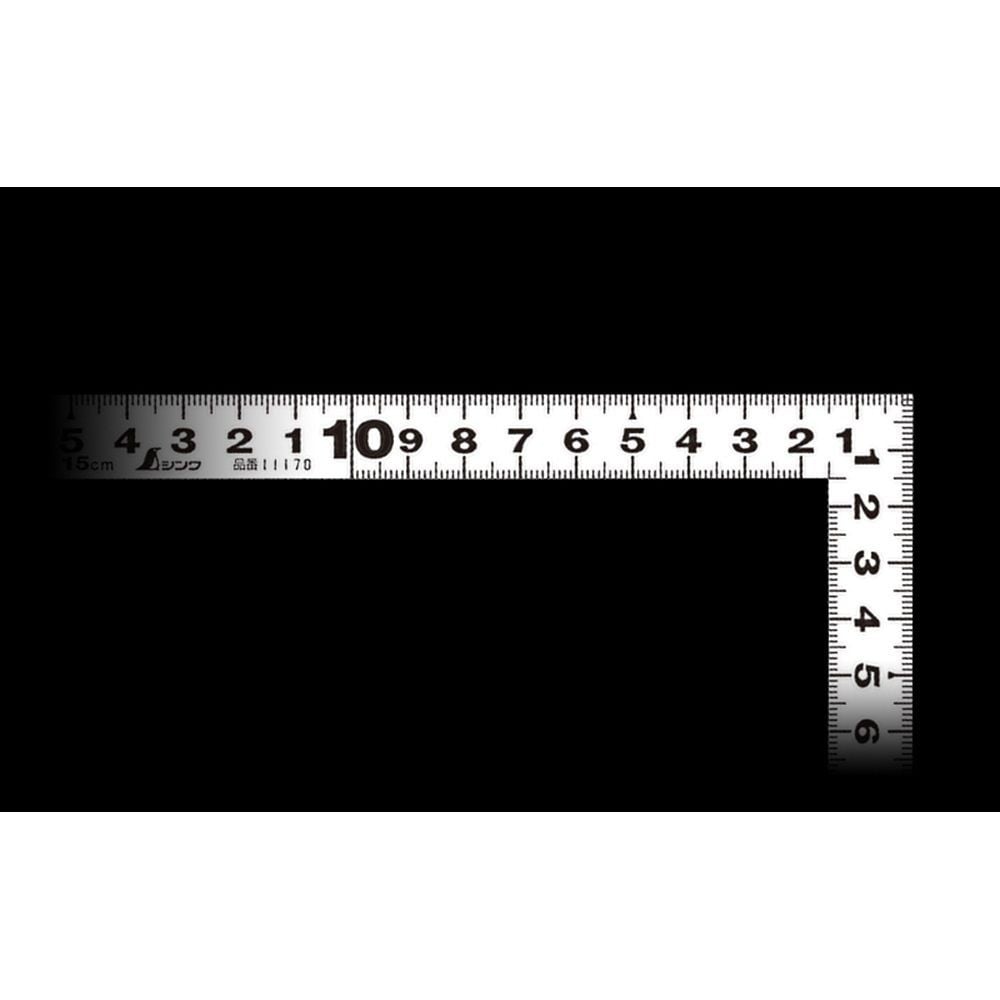 曲尺平ぴた ホワイト 15cm表裏同目, ホワイト, 15cm
