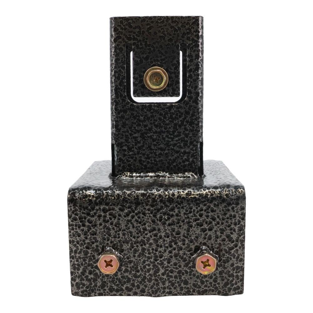 ラティス用柱固定金具　１２ｃｍブロック用, ブラック, 12cmブロック用