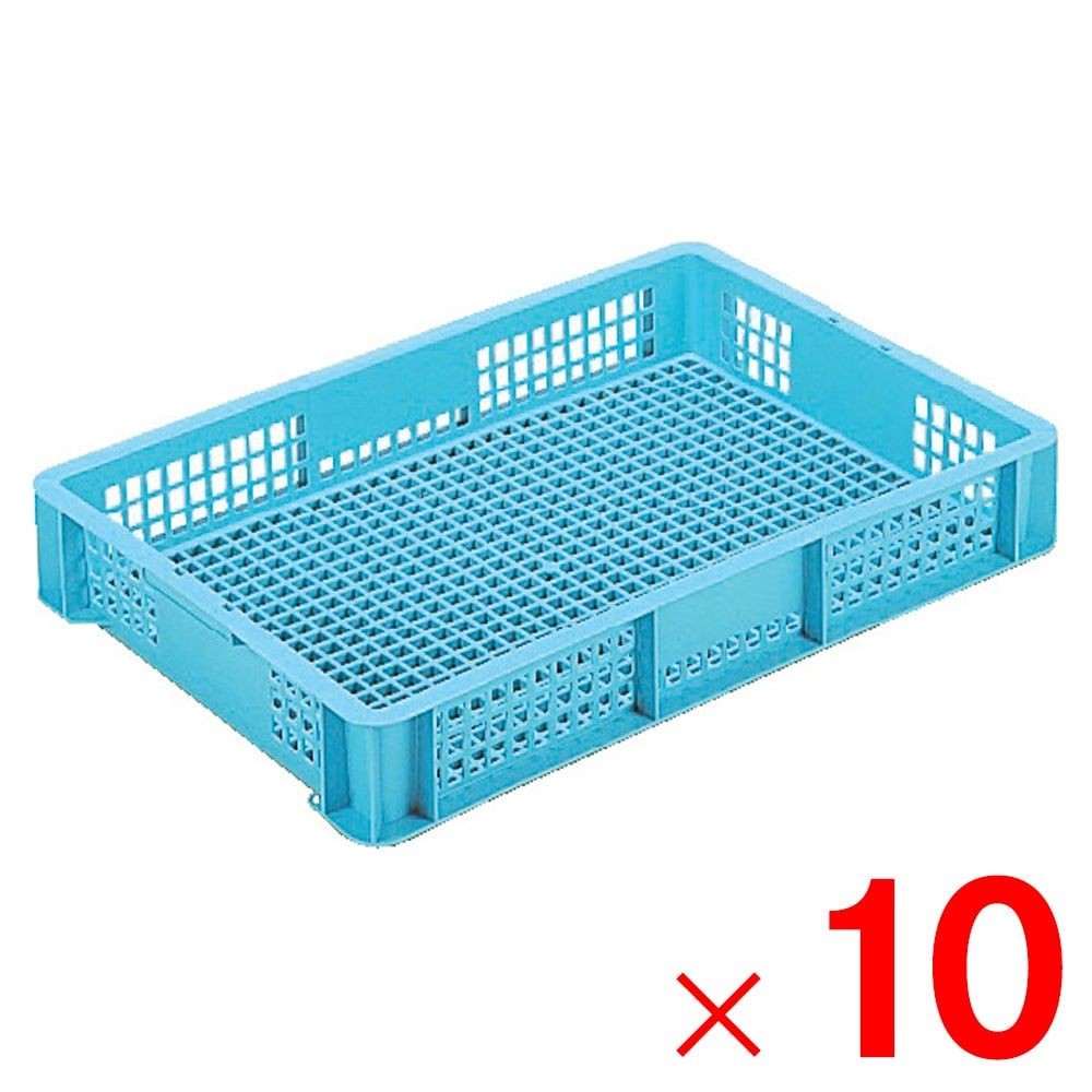 サンコー サンテナー B#27 ライトブルー 102703-00 &times;10個セット【メーカー直送・代引不可】【法人限定】【日祝配送不可・時間指定不可】, ライトブルー, 10P