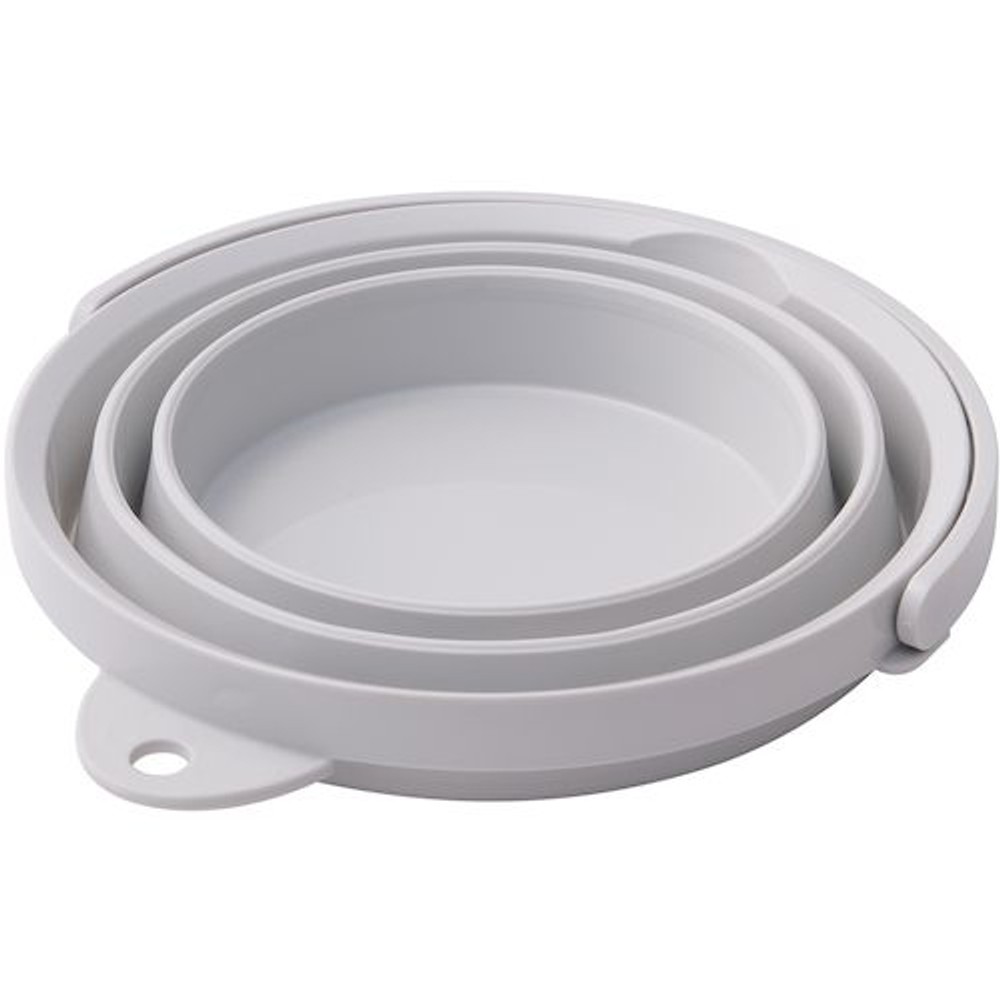 折りたたみソフトバケツ, グレー, 8.0L