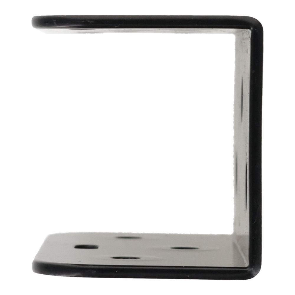 ２×４金具コの字型　８０×３７×４２, 黒, コの字