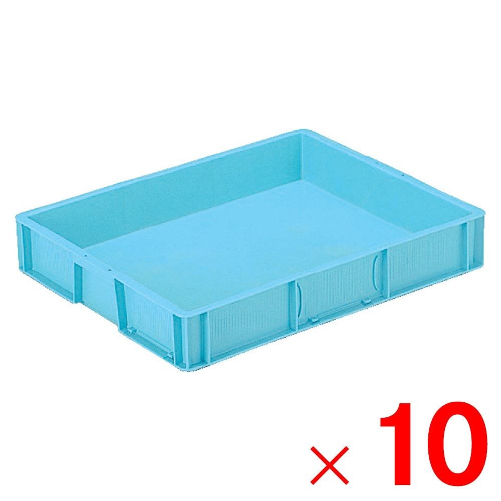 サンコー サンテナー B#17FC BB 全面ベタ ブルー 101748-00 &times;10個セット【メーカー直送・代引不可】【法人限定】, ブルー, 10P