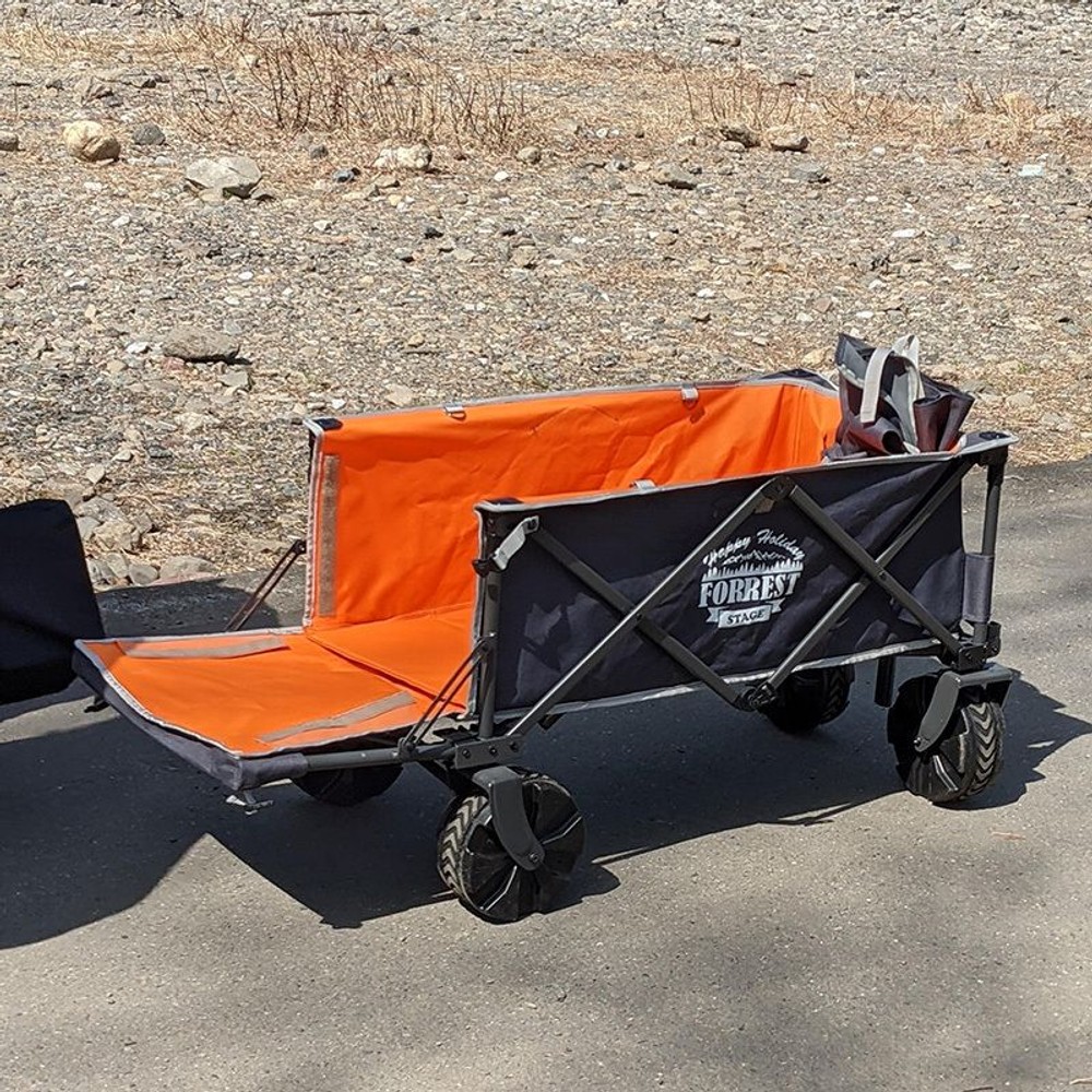 ワイドホイールレジャーワゴン　ＧＹ, グレー・オレンジ, LVTRー21727GY