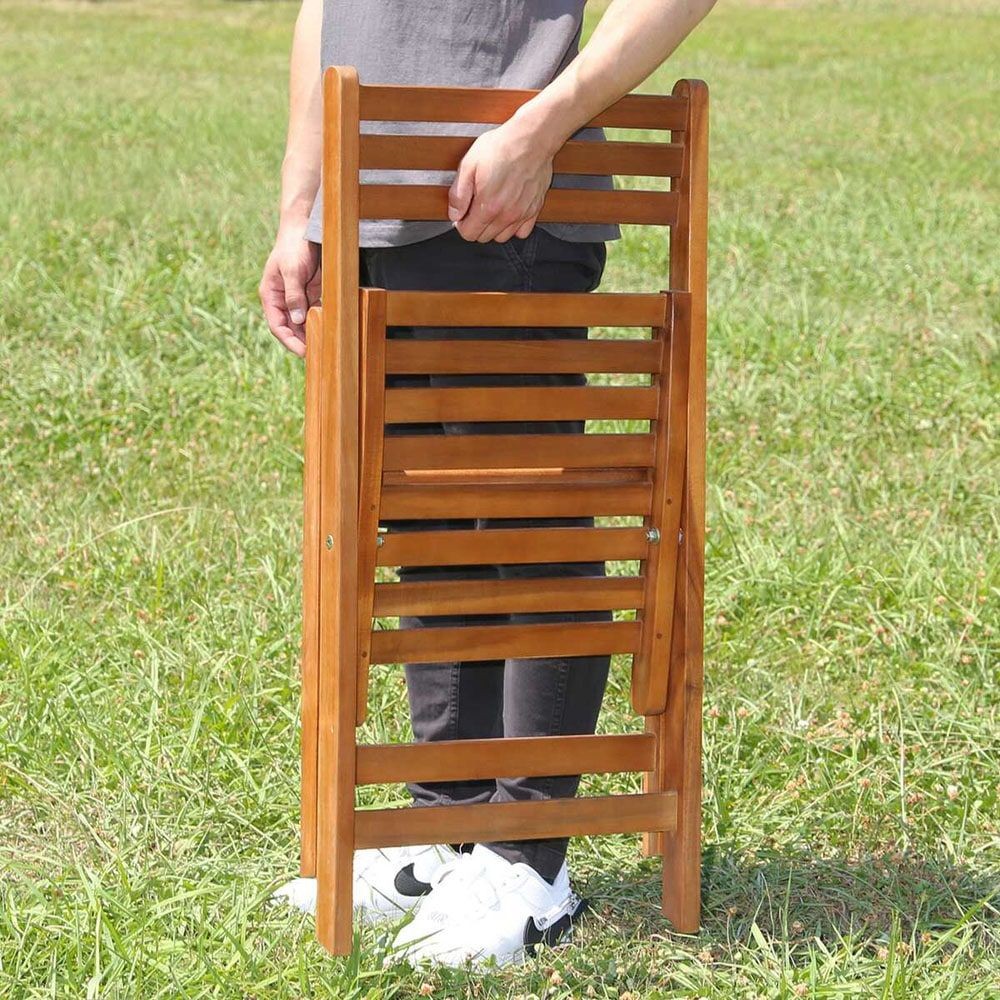 バタフライテーブル＆チェアー5点ＳＥＴ【メーカー直送・代引不可】, ブラウン, 5点セット