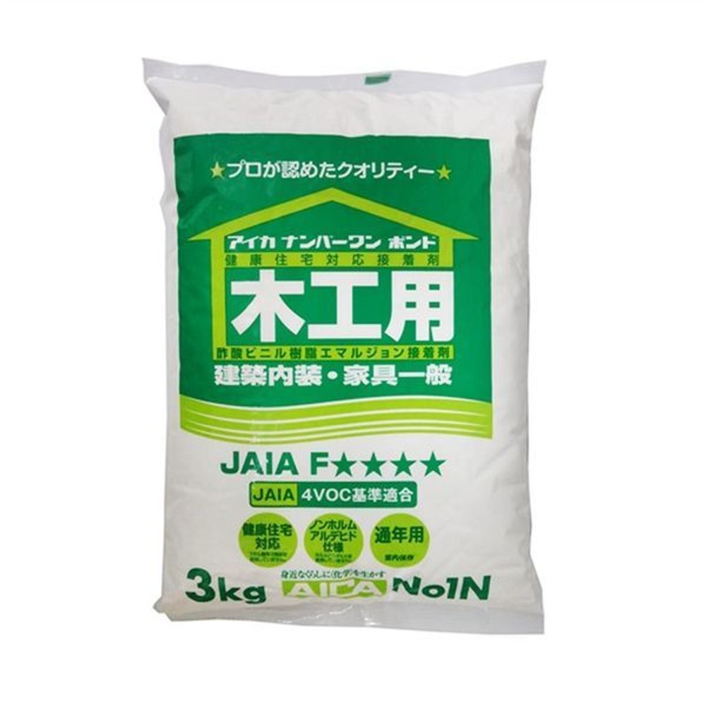 アイカ工業 木工用ボンド 袋入り A-N01N 3kg, 水性タイプ, 3kg