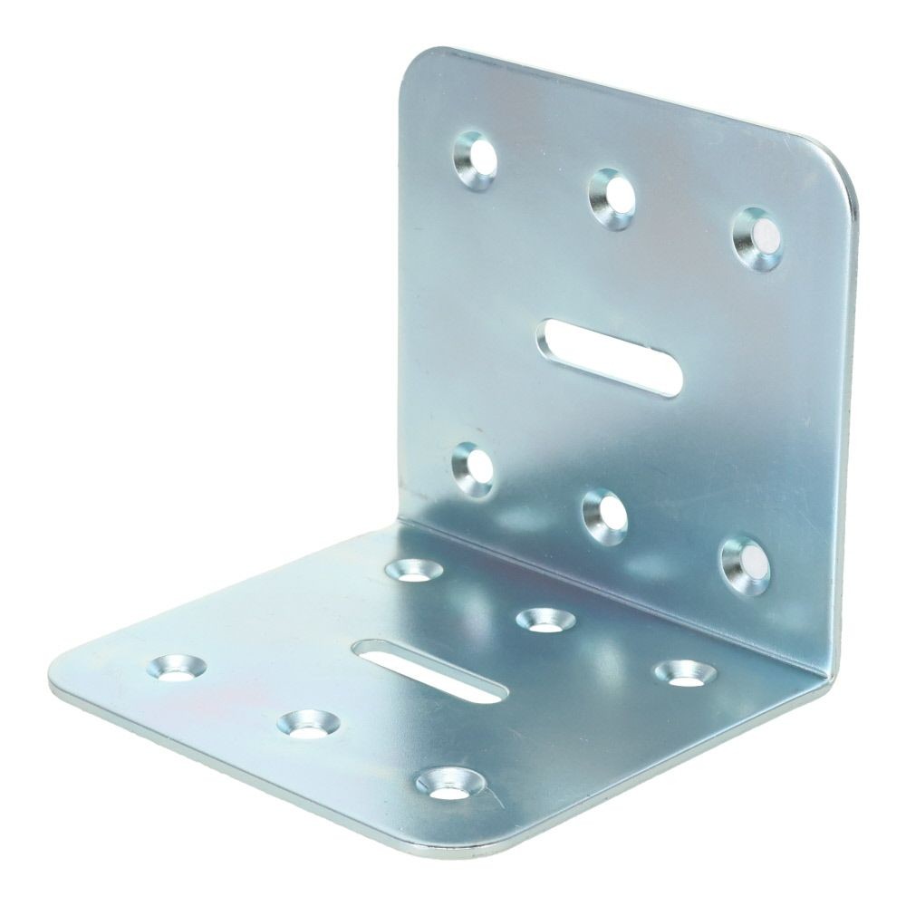 ２×４メッキ金具　Ｌ型タイプ　８０×７５×７５, メッキ, L型