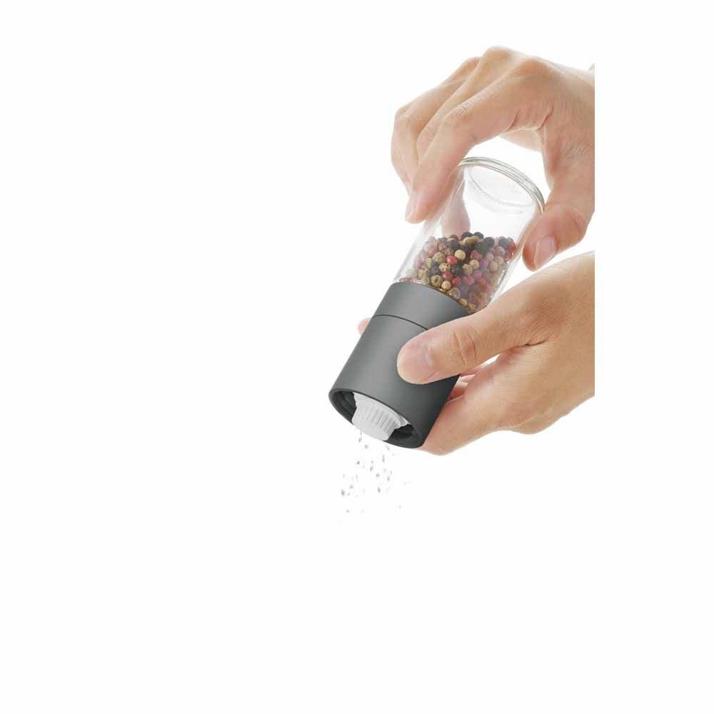 川崎 KAWASAKI 胡椒ミル セラミック刃 調整式 MI-043, ブラック, MI-043