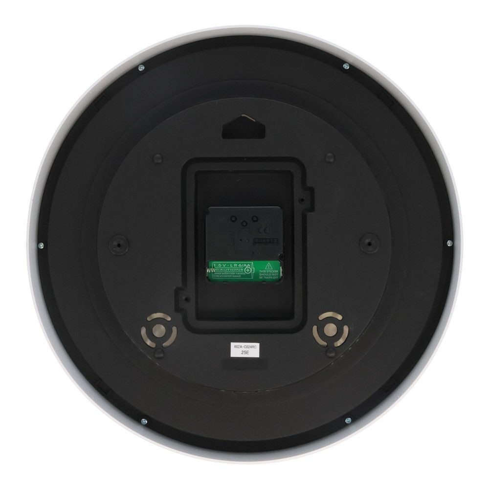 ウィザ WIZ'A 文字盤が見やすい電波掛時計, ホワイト, WIZA-C024RC