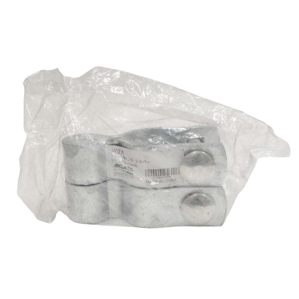 アメリカンフェンス用ヒンジ　３１．８&times;３１．８, シルバー, 31.8&times;31.8mm