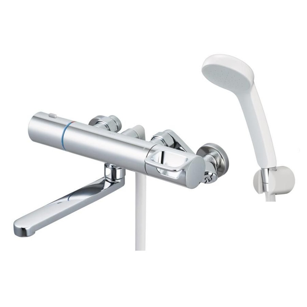 INAX サーモスタット式シャワーバス水栓 メッキハンドル エコフルシャワー 一般地 RBF-912, メッキ＋ホワイト, RBF-912