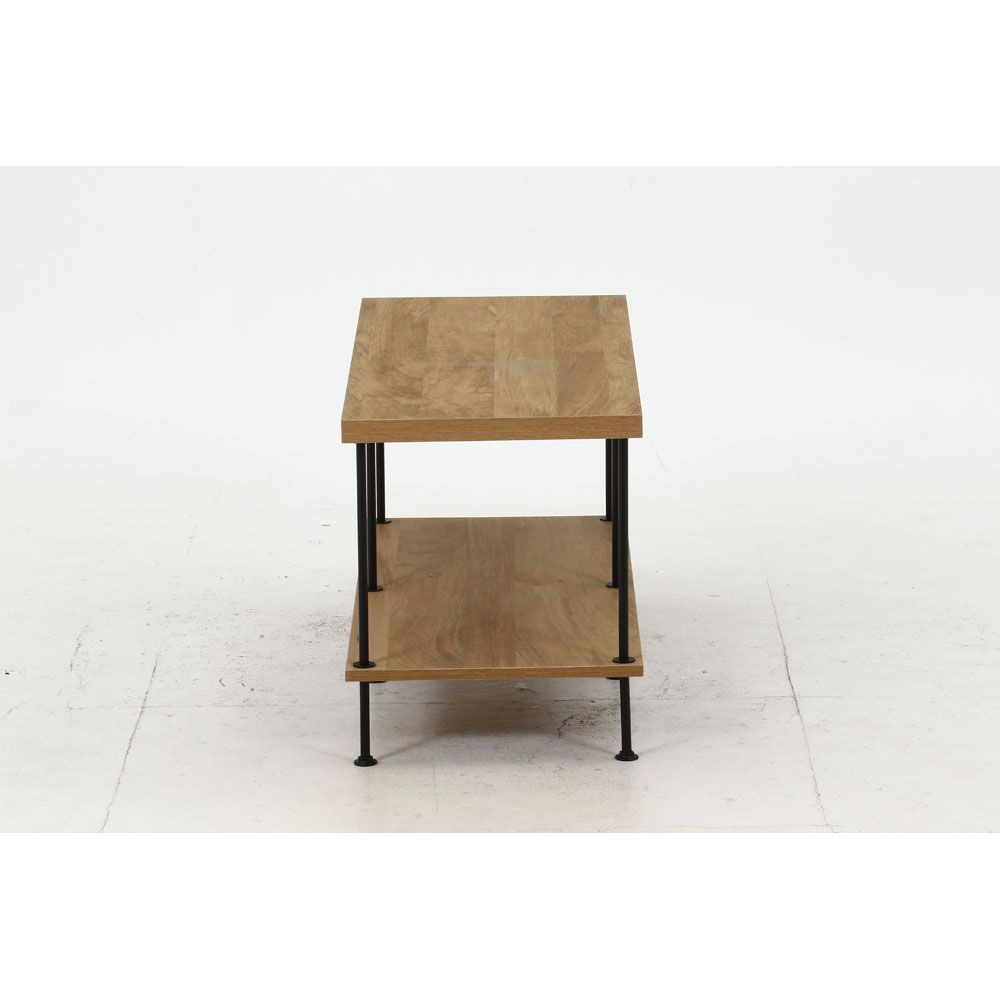 不二貿易 ＥＺＢＯツイストロック　ＴＶ台９０幅　ＯＡＫ　ＮＡ【メーカー直送・代引不可】, ナチュラル, 幅900mm&times;奥行400mm&times;高さ480mm