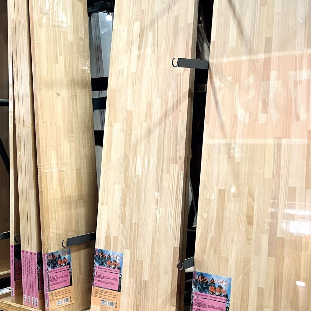 メルクシパイン集成材  約長さ２４２０ｍｍ 厚さ２５ｍｍ, メルクシパイン(250), 幅250mm