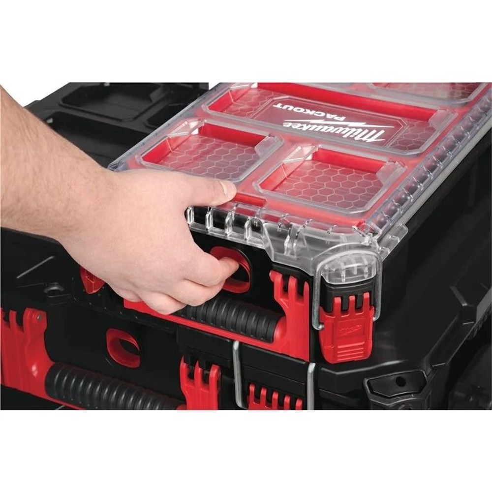 【数量限定】 milwaukee PACKOUT オーガナイザー ブラック Sサイズ, 黒, Sサイズ