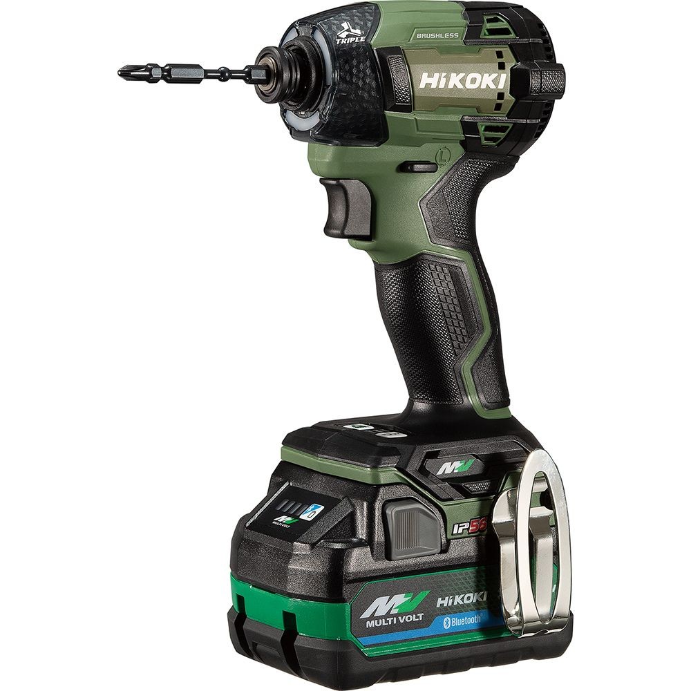 ハイコーキ　HIKOKI ３６ＶインパクトＤＶ（蓄電池２個、充電器付き） WH36DD (2XHSZ), グリーン, WH36DD (2XH)